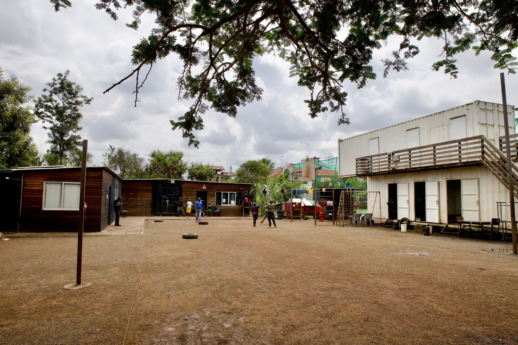 Everyday courtyard life at the Nairobi Centre